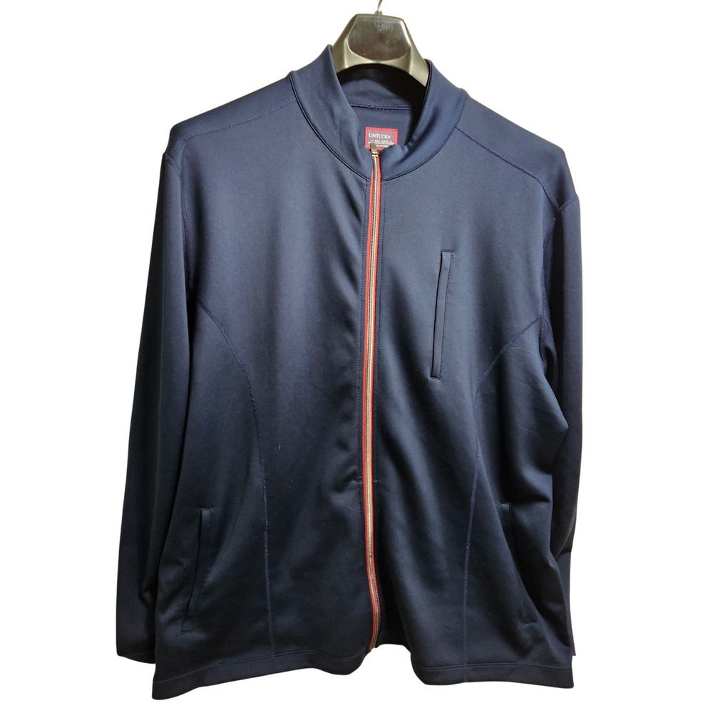 UNTUCKit Dashwood Jacket Men XXXL Blue Full Zip Performance Stretch UT-14-35029*